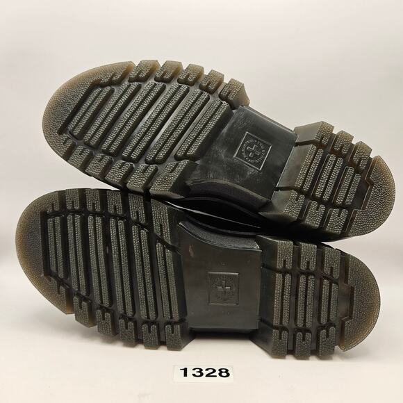 DR. MARTEN'S WOMEN'S 9 AUDRICK 3 EYE LEATHER PLATFORM SHOES BLACK NWOB - Picture 5 of 6